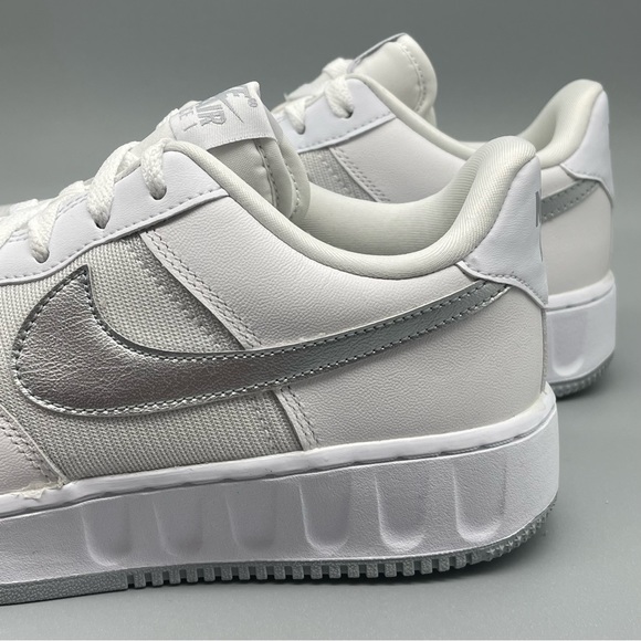 Nike Air Force 1 Unity GS White Grey Platinum Kids Sz 6Y / Womens 7.5 - Picture 9 of 11